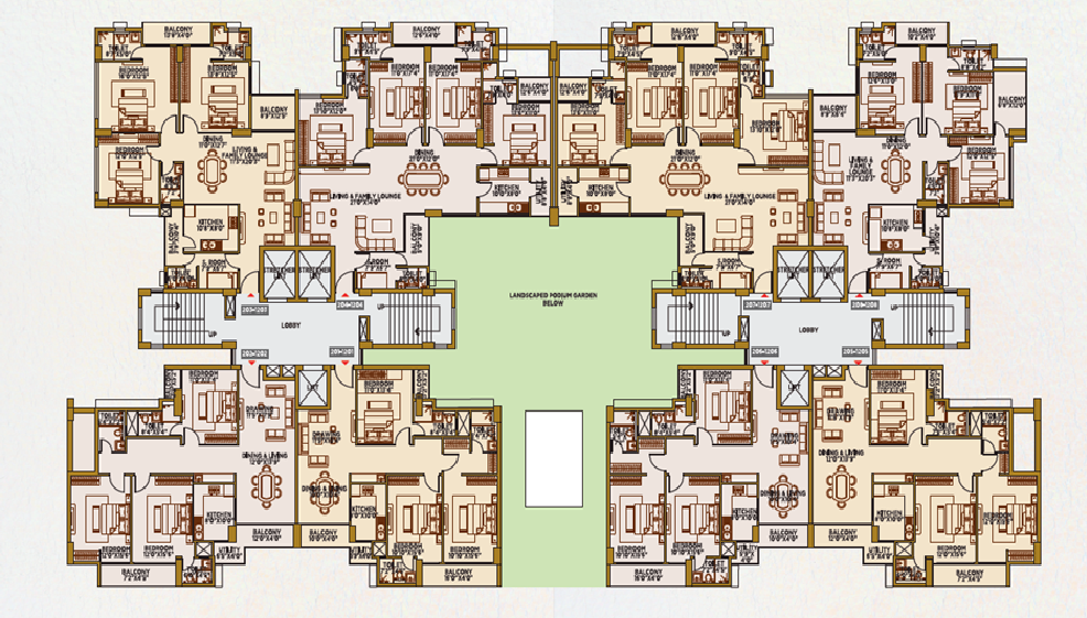 2nd–12th Typical Plan